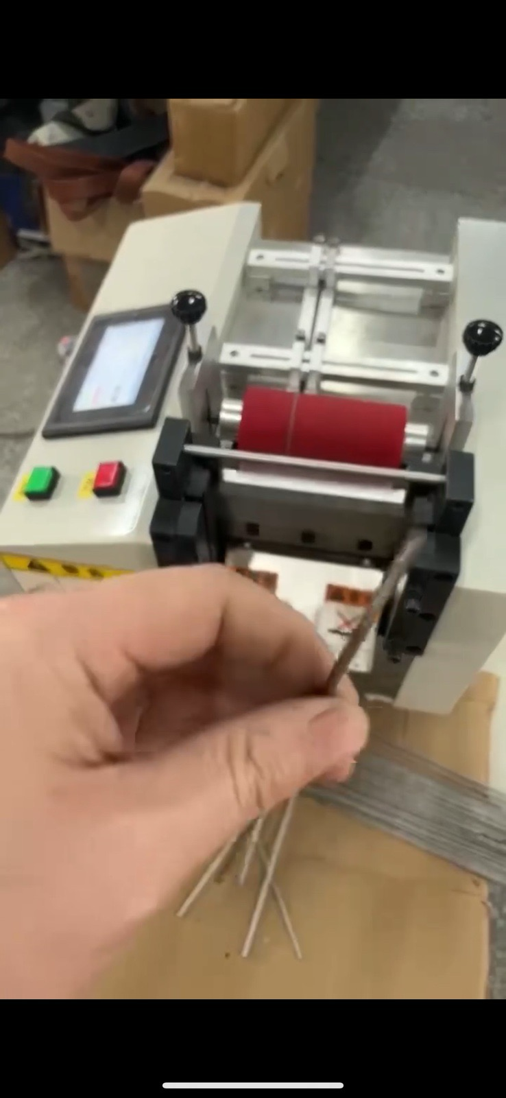 Машина для порезки проволоки (тросиков)